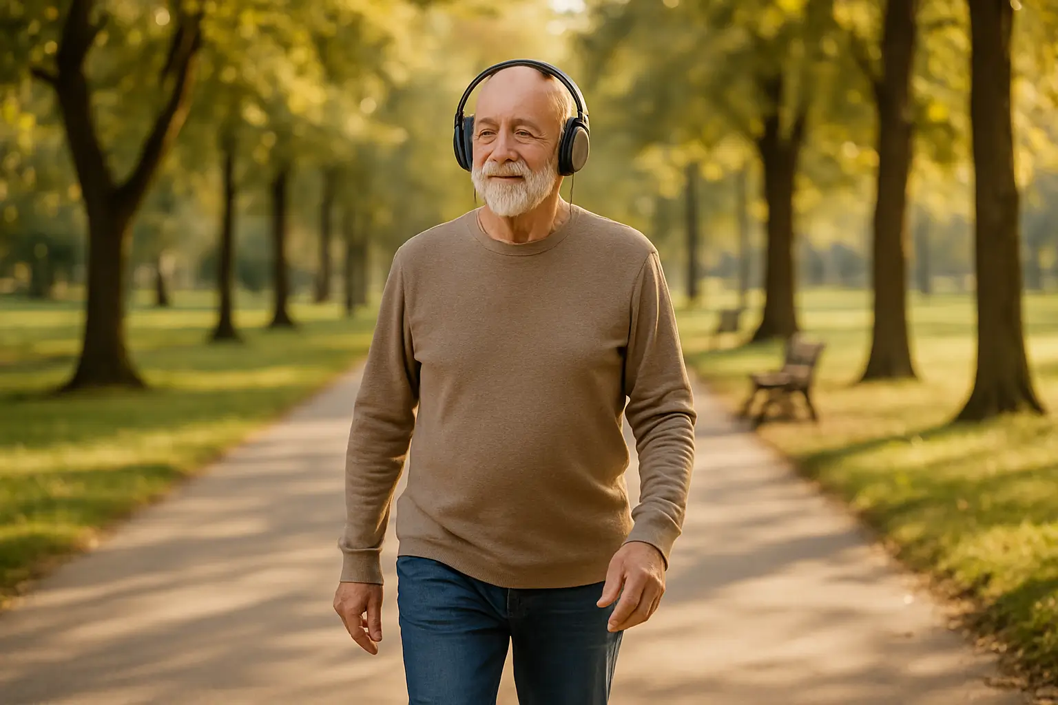 Active older adults park