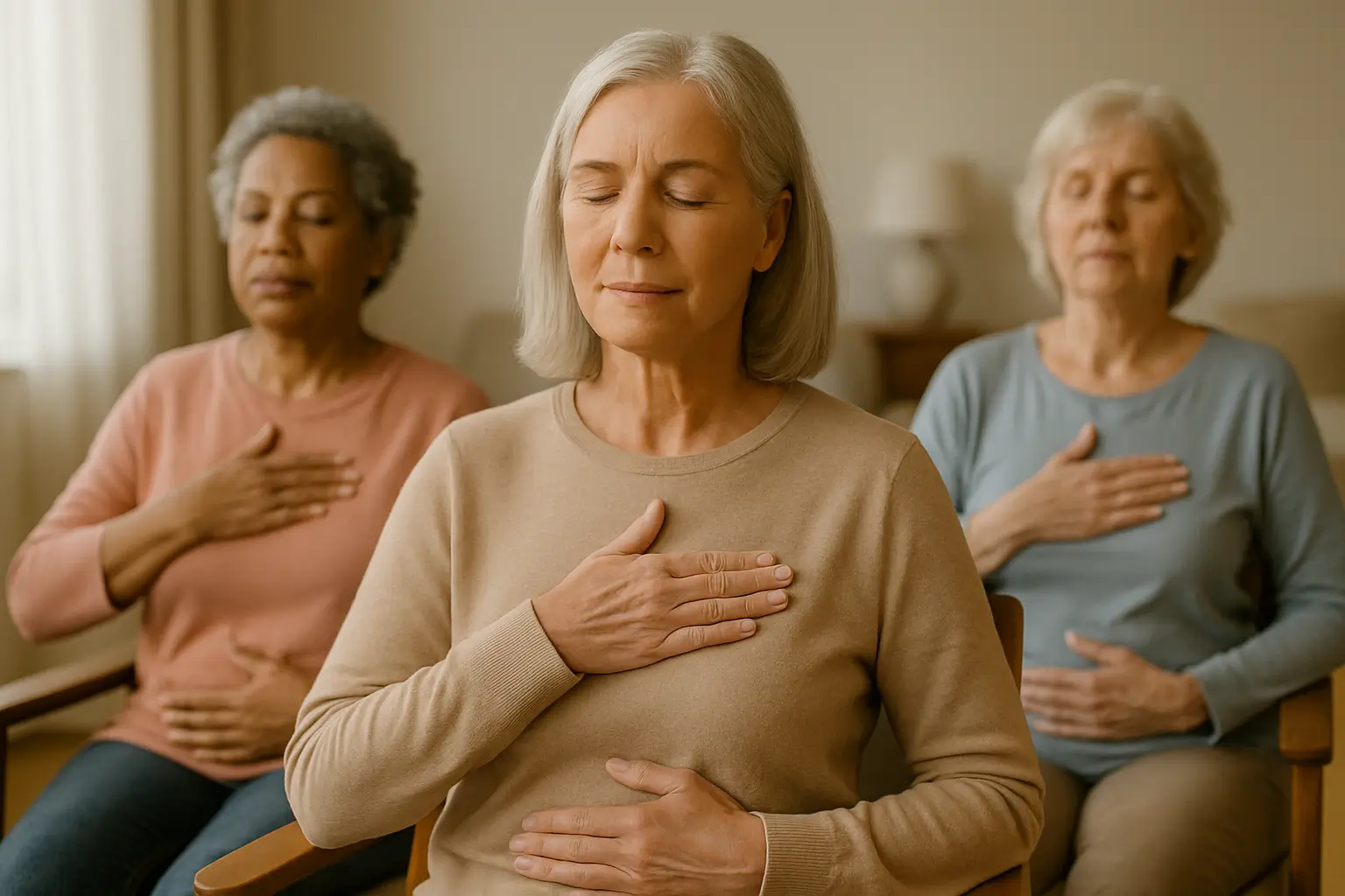 Mindful breathing seniors