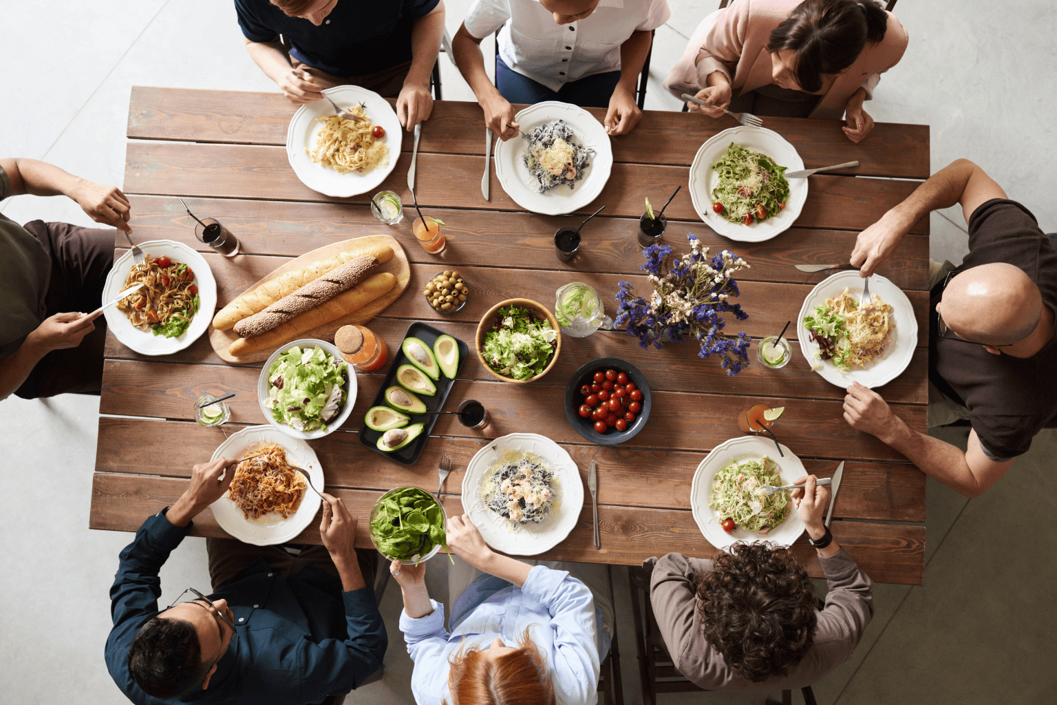 Elderly dining out